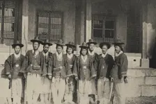 The special skills force known as Gyoryeonbyeongdae or Waepyeolgi, Korea's first modern..., 1880s. Creator: Anonymous