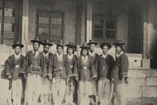 The special skills force known as Gyoryeonbyeongdae or Waepyeolgi, Korea's first modern..., 1880s. Creator: Anonymous