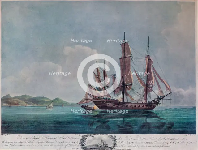 'The Speedy and El Gamo', c1802. Artist: Nicholas Pocock.