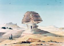 The Sphinx 19th century. Artist: Emile Prisse D'Avennes