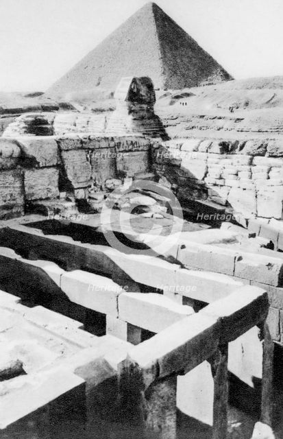 The Sphinx Temple, Cairo, Egypt, c1920s. Artist: Unknown