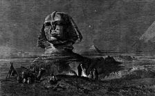 "The Sphinx at Midnight", by Frank Dillon, in the exhibition of the Royal Academy, 1862. Creator: Mason Jackson