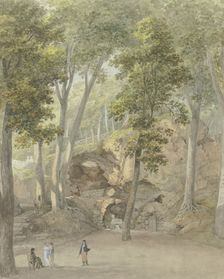 The Sphinx Grotto in the park at Weimar, c1785-1789. Creator: Georg Melchior Kraus