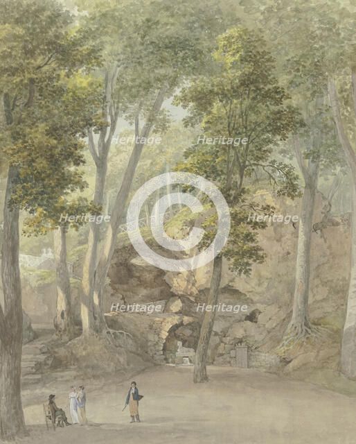 The Sphinx Grotto in the park at Weimar, c1785-1789. Creator: Georg Melchior Kraus.