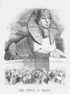 The Sphinx is silent 1876. Creator: Joseph Swain