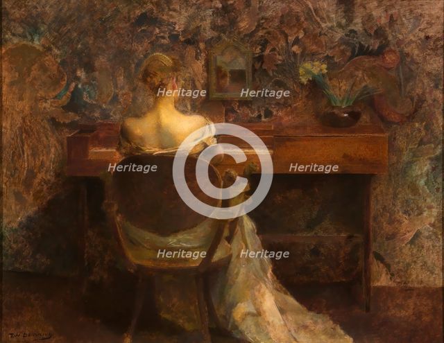 The Spinet, ca. 1902. Creator: Thomas W Dewing.