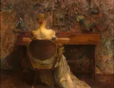 The Spinet, ca. 1902. Creator: Thomas W Dewing