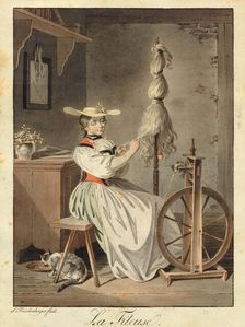 The Spinner, 1793. Creator: Freudenberger, Sigmund (1745-1801)