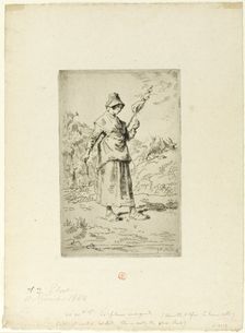 The Spinner, 1868–69. Creator: Jean Francois Millet