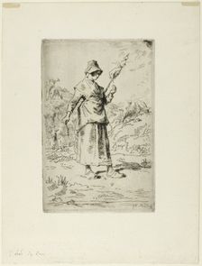 The Spinner, 1868–69. Creator: Jean Francois Millet