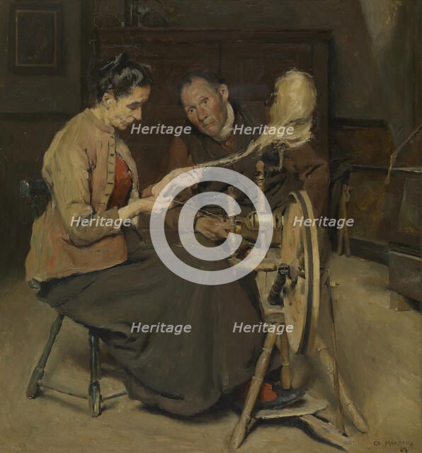 The Spinner, 1889. Creator: Charles Mertens.