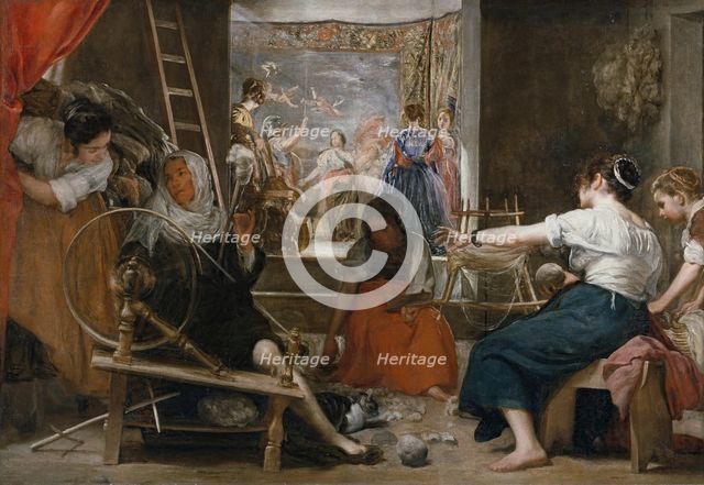 The Spinners, c1655. Creator: Diego Velasquez.