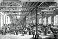 The spinning room in the Shadwell rope works, c1880