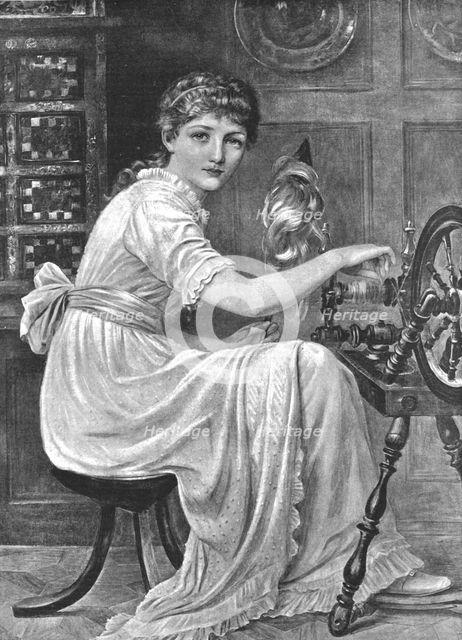 '' The Spinster, after Edwin Long, R.A. ', 1891. Creator: Edwin Long.