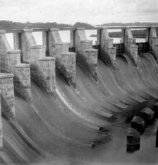 The spillway, Gatun Lock, Panama Canal, Panama, early 20th century.Artist: J Dearden Holmes