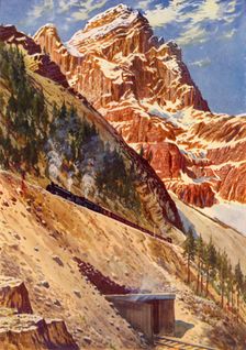 The Spiral Tunnels on the Canadian Pacific Railway c1948. Creator: Unknown