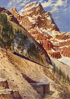 The Spiral Tunnels on the Canadian Pacific Railway c1948. Creator: Unknown