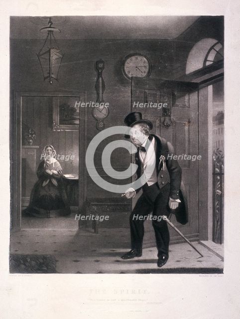 'The Spirit. 'Thou comest in such a questionable Shape'', 1845. Artist: James Scott