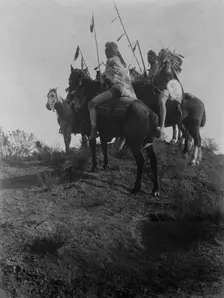 The spirit of the past-Apsaroke, c1908. Creator: Edward Sheriff Curtis