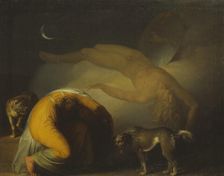 The Spirit of Culmin Appears to his Mother (From the Songs of Ossian), c.1794. Creator: Nicolai Abraham Abildgaard