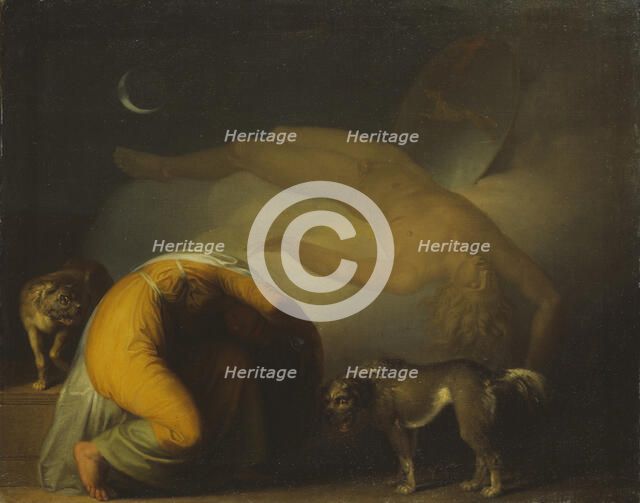 The Spirit of Culmin Appears to his Mother. From the Songs of Ossian, ca 1794.