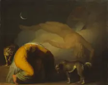 The Spirit of Culmin Appears to his Mother. From the Songs of Ossian, ca 1794