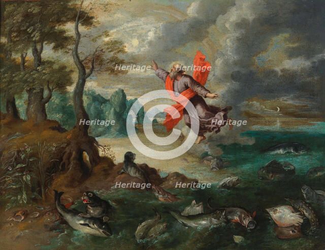 The Spirit of God Hovering over the Waters, c. 1650. Creator: Brueghel, Jan, the Younger (1601-1678).