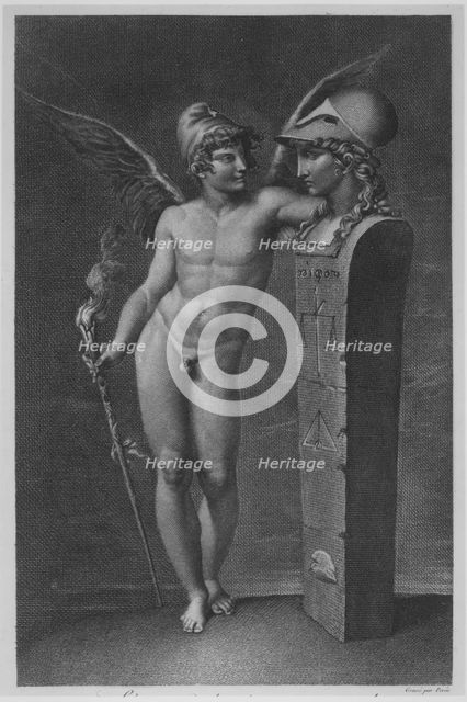 The Spirit of Liberty Establishes the Empire of Wisdom on Earth, after 1791. Creator: Jacques Louis Perée.