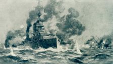 The Spirit of Our Old Navy Yet Llives - The "Drake Touch" in the North Sea 1915. Creator: Unknown
