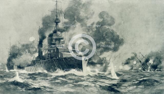 'The Spirit of Our Old Navy Yet Llives  - The "Drake Touch" in the North Sea', 1915. Creator: Unknown.