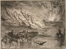 The Spirits from the Cities of the Dead, 1885. Creator: Félix Hilaire Buhot (French, 1847-1898)