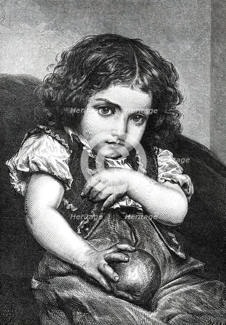 "The Spoiled Child" by M. Piot, from a photograph by the Berlin Photographic Company, 1876. Creator: Unknown.