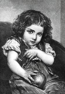 "The Spoiled Child" by M. Piot, from a photograph by the Berlin Photographic Company, 1876. Creator: Unknown