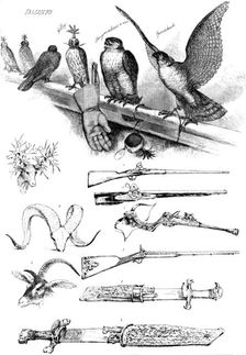 The "Sport and Art" exhibition at the Grosvenor Gallery, 1890. Creator: Unknown