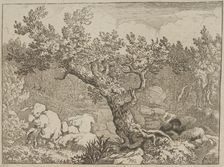 The Sportsman near the Large Tree, 17th century. Creator: Allart van Everdingen