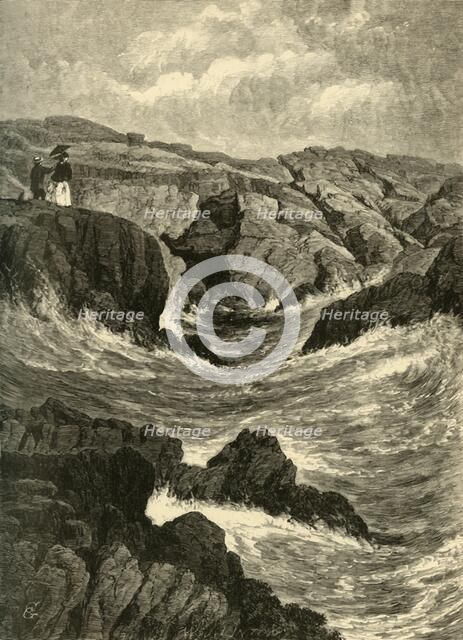 'The Spouting Cave', 1872.  Creator: W. J. Linton.
