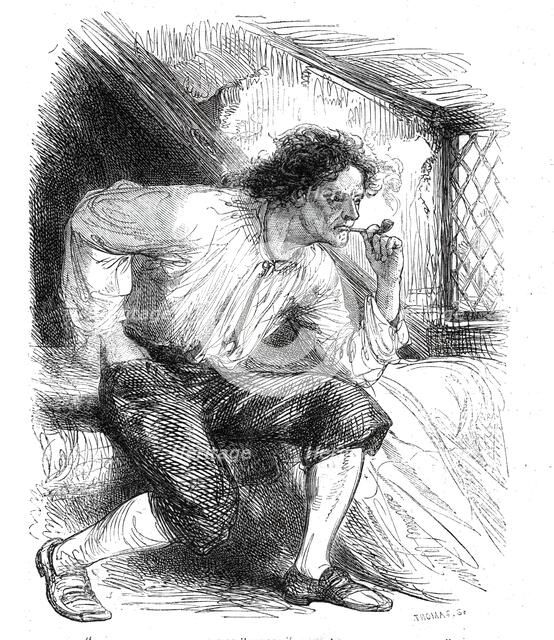 "The Splendid Shilling", from "Poets' Wit and Humour", 1860. Creator: W Thomas.