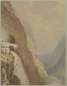 The Splügenpass, 19th century. Creator: Carl Morgenstern