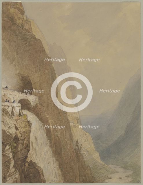The Splügenpass, 19th century. Creator: Carl Morgenstern.