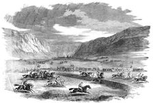 The Spring-Meeting before Sebastopol - the First [Jump?], Second Race, 1856 Creator: Unknown