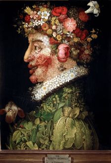 The spring oil on canvas, it is part of a series The four seasons by Arcimboldo