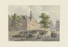 The Spui in The Hague, (from the south?), 1800-1880. Creator: Bartholomeus Johannes van Hove