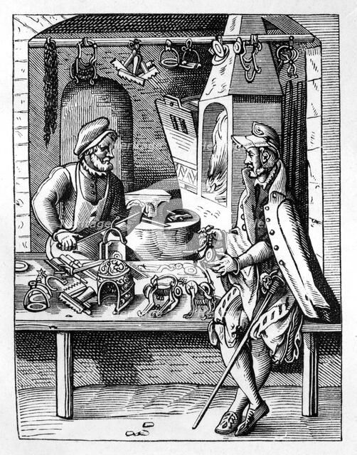 The spur maker, c1559-1591. Artist: Jost Amman