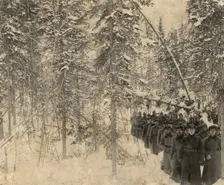 The squad is on the march, 1923. Creator: Unknown