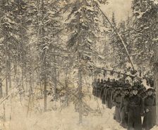 The squad is on the march, 1923. Creator: Unknown