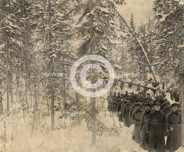 The squad is on the march, 1923. Creator: Unknown.