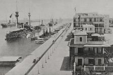 The squadron of Admiral Manuel de la Cámara in Port-Said, 1898. Creator: Unknown
