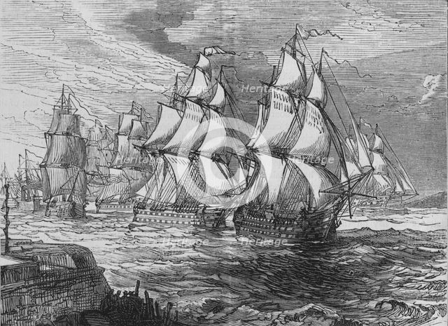 'The Squadron Before Amoy', c1880. Artist: Unknown.