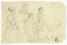 The Squallini Family: A Souvenir of Rue de Poitevin, n.d. Creator: William Parrott