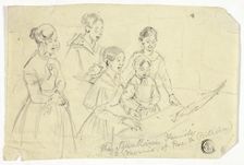 The Squallini Family: A Souvenir of Rue de Poitevin, n.d. Creator: William Parrott